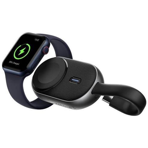 Forcelll F-energy Mini Power Watch 1200 Mah Ricarica Wirelesse Per Apple Whatch Usb-c Black - Foto 1