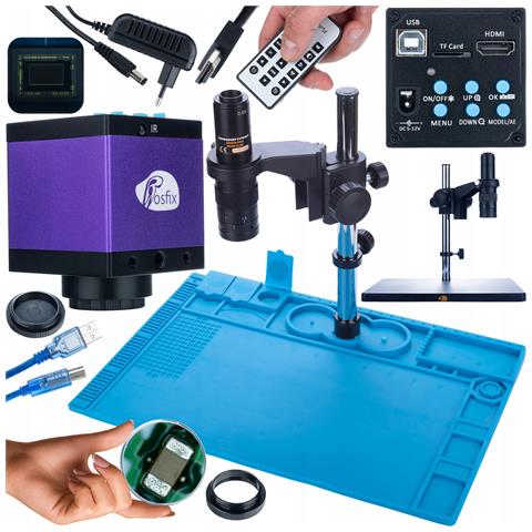 Set Microscopio Digitale Earth Pro Mcep-0.5x + Camera Tucana Pro Kmtp-hdmi-usbi + Tappetino Silicone 480x320mm - Alta Qualità Immagine, Funzionalità Avanzate, Resistenza Temperatura - Foto 1