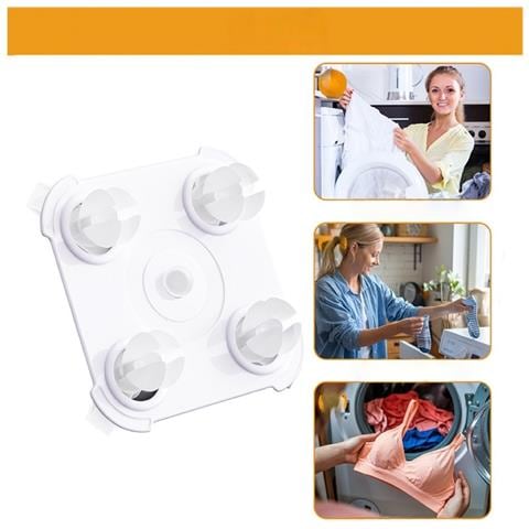 Set Di 3 Ganci Per Lavatrice - Design A Clip In Plastica Senza Fori Per Lavatrici E Asciugatrici - Foto 5