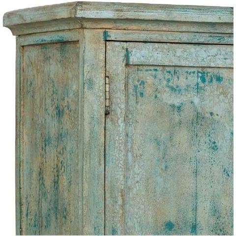Armadio Artigianale In Legno Turchese 85x40x180h Cm - Foto 8