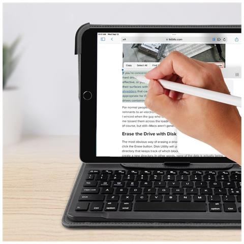 TABOOKUNIKEYBOARDV tastiera per dispositivo mobile QWERTY Inglese USB tipo-C Nero - Foto 8