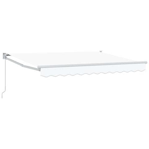 Tenda retrattile Bianco 3,5 x 2 m 100% Poliestere e Alluminio - Foto 1