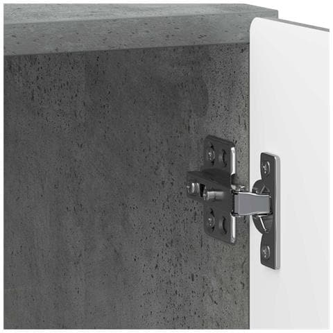 Armadio da Notte 2 pcs Grigio Cemento 43 x 34,5 x 50 cm - Foto 9