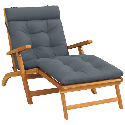 Cuscino per Lettino VIANEN 100% Poliestere Blu 200 x 70 x 8 cm - Foto 2