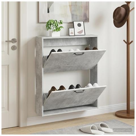 Mobiletto per Scarpe da Muro HAARLEM 71 x 17 x 86 cm - Foto 2