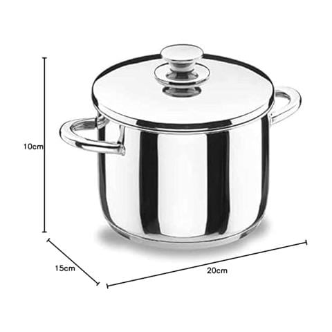 40116, Vaso Vitrocor con coperchio, INOX, 20 cm - Foto 2