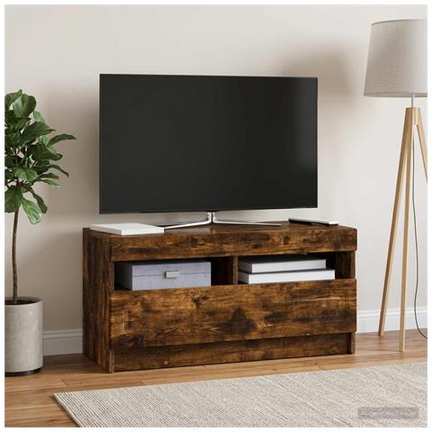 Mobile TV LED Rovere Fumo Legno ingegnerizzato - Foto 2