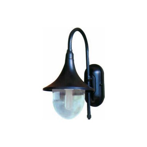 Lanterna per Esterni in Alluminio 100 W Colore Nero 2 Pezzi - Foto 2