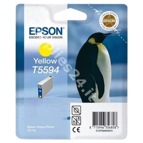 C13T55944010 Cartuccia Ink Originale Gialla per Stylus Foto RX700 Printer - Foto 3