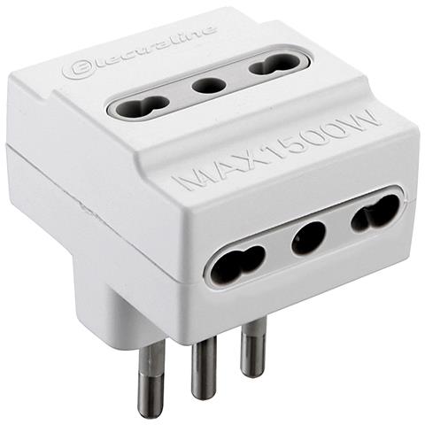 Adattatore Triplo Bianco 16a - Foto 4