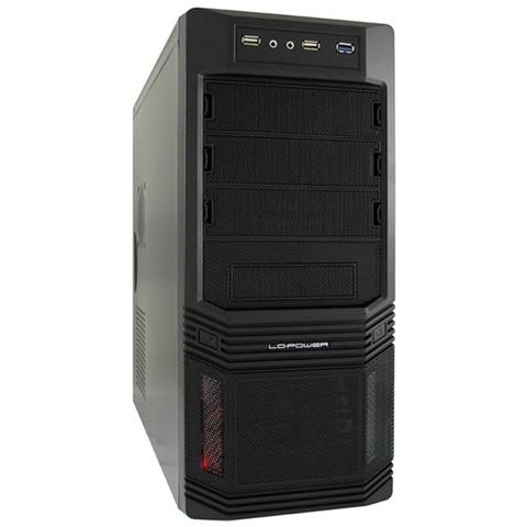 LC-Power PRO-925B, Midi-Tower, PC, Metallo, LC600H-12 V2.31, ATX, Micro-ATX, HDD, Potenza - Foto 1