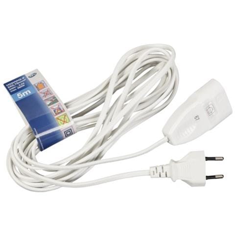 prolunga presa EURO 5,0 m bianco - Foto 1