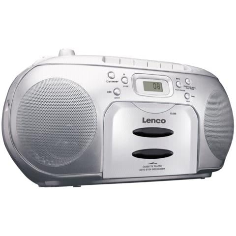 Lettore Radio FM / CD / Cassette Display LCD Colore Silver - Foto 3