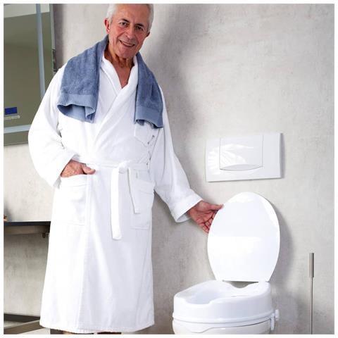 Tavoletta per WC con Coperchio Bianco 150 kg A0071001 - Foto 8