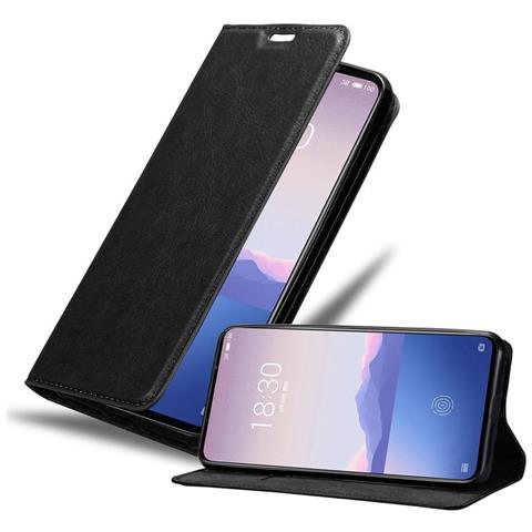 Cadorabo Custodia Compatibile Con Meizu 16s In Nero Di Notte - Coperchio Protettiva Con Chiusura Magnetica, Funzione Stand E Tasca Per Le Carte - Foto 1