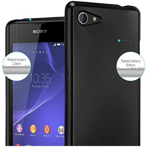 Custodia Compatibile Con Sony Xperia E3 In Nero Metallico - Coperchio Protettivo In Silicone Tpu Flessibile - Foto 2