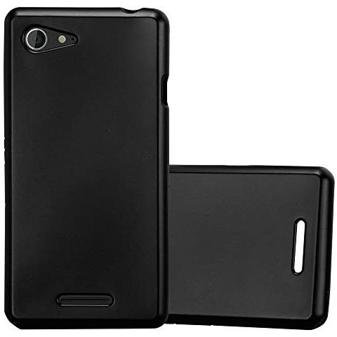 Custodia Compatibile Con Sony Xperia E3 In Nero Metallico - Coperchio Protettivo In Silicone Tpu Flessibile - Foto 1