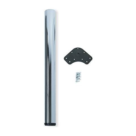 Gamba Regolabile Per Tavolo Ø60x870mm, Kit Di 1 Piede Per Tavolo In Acciaio, Altezza Regolabile 870-890mm, Cromato - Foto 1