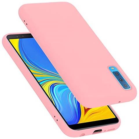 Custodia Compatibile Con Samsung Galaxy A7 2018 / A750 In Liquid Rosa - Coperchio Protettivo In Silicone Tpu Flessibile - Foto 1