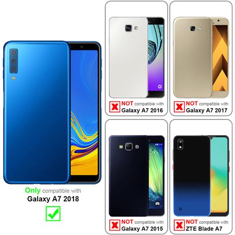 Custodia Compatibile Con Samsung Galaxy A7 2018 / A750 In Liquid Rosa - Coperchio Protettivo In Silicone Tpu Flessibile - Foto 11
