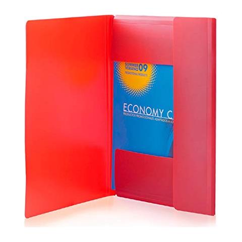 Bigbuy 143.157 Cartellina Ufficio, Rosso, 23,8 X 31,5 X 1,7 Centimetri - Foto 2