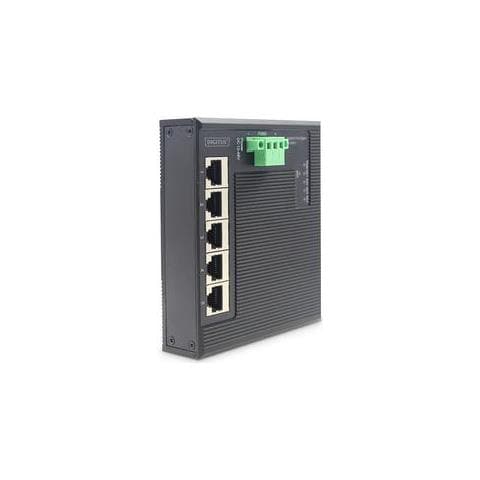 Switch 5-porte Gigabit Flat Din Rail Industriale - Foto 1