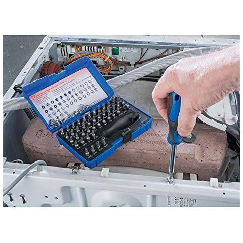 82399 Sicurezza Del Bit Di Cacciavite E Set Driver (45 Pezzi) Nero E Argento - Foto 3