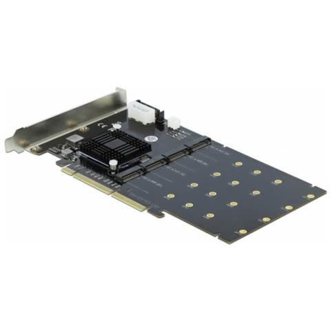 Pci Express X8 / x16 Card > 4 X Internal Nvme M. 2 Key M - Speicher-controller - M. 2 - M. 2 Card - Pcie 3.0 X16 (90409)  - Foto 2