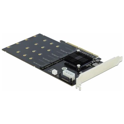 Pci Express X8 / x16 Card > 4 X Internal Nvme M. 2 Key M - Speicher-controller - M. 2 - M. 2 Card - Pcie 3.0 X16 (90409)  - Foto 3