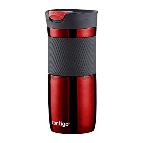 Byron Snapseal Tazza Di Corsa In Acciaio Inossidabile Tazza Termica Boccetta Di Vuoto Bicchiere A Perfetta Tenuta Tazza Di Caff Con Bpa Gratis Easy-clean Coperchio 470 Ml Rosso - Foto 1