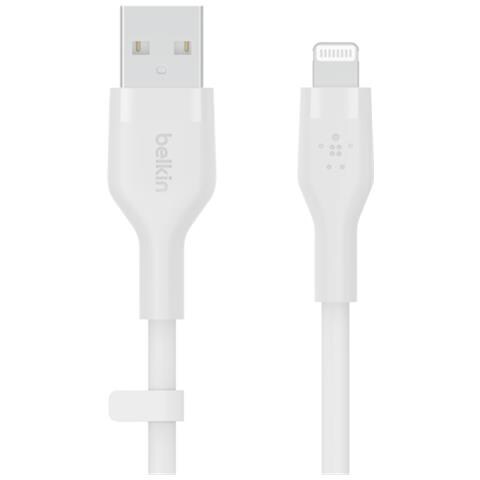 Cavo di silicone da USB-A a lightning 2m Bianco - Foto 1