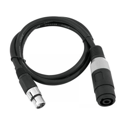 Adaptercable Speaker (f) / xlr (f) 1m Bk - Foto 2