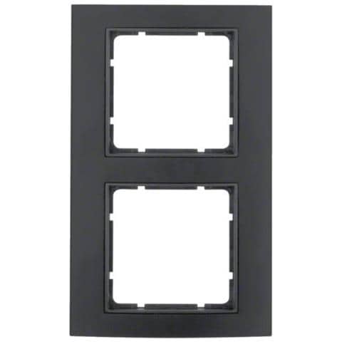 Berker 10123005 Nero Placca Copripresa E Copri Interruttori - Foto 1
