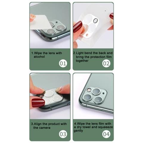 Protezione Lente Per Fotocamera Iphone 11 Vetro Temperato Confezione Da 2 - Foto 6