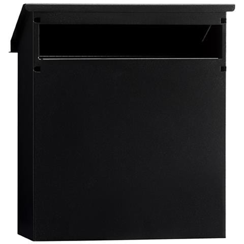 V4094 Cassetta Postale In Acciaio Per Porte O Cancelli Interni, Cassetta Postale 23x4 Cm, Taglia S (din A5), Anticorrosivo, Nero Testurizzato - Foto 2