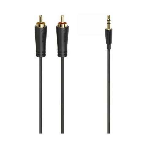 3.5mm Jack Plug To 2x Rca Plugs, Gold-plated, 3 Metre - Foto 1