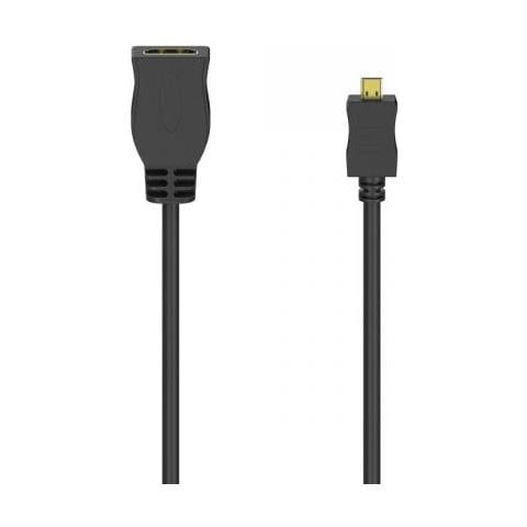 00205168 Cavo Hdmi 0,1 M Hdmi Tipo D [micro] Hdmi Tipo A [standard] Nero (Hdmi Type-d [micro] Male To Hdmi Fem - Foto 1