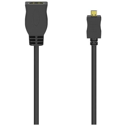 00205168 Cavo Hdmi 0,1 M Hdmi Tipo D [micro] Hdmi Tipo A [standard] Nero (Hdmi Type-d [micro] Male To Hdmi Fem - Foto 2