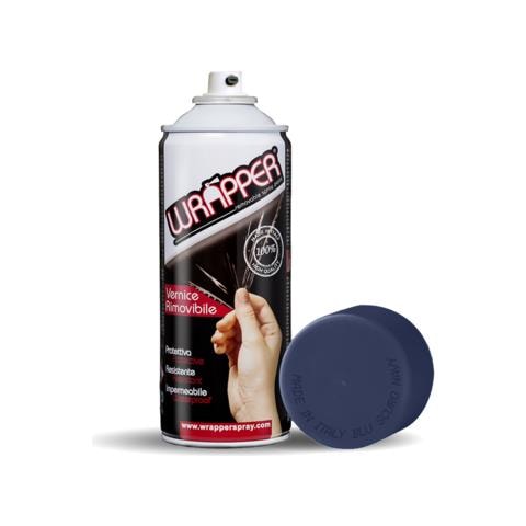 Wrapper, Pellicola Spray Rimovibile, 400 Ml - Blu Scuro Navy - Foto 1