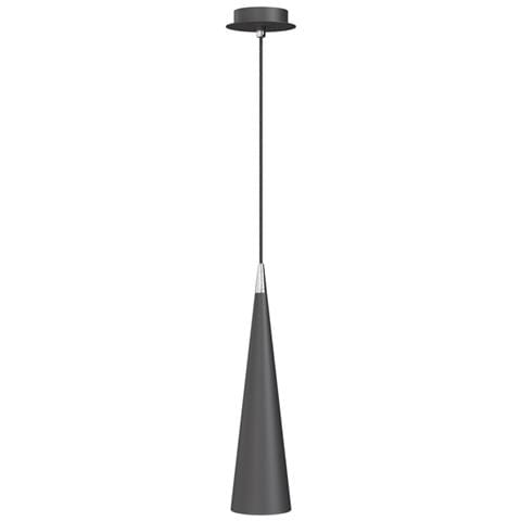Lampadario A Sospensione Moderno Nevill Metallo Nero 1 Luce Gu10 40w - Foto 1