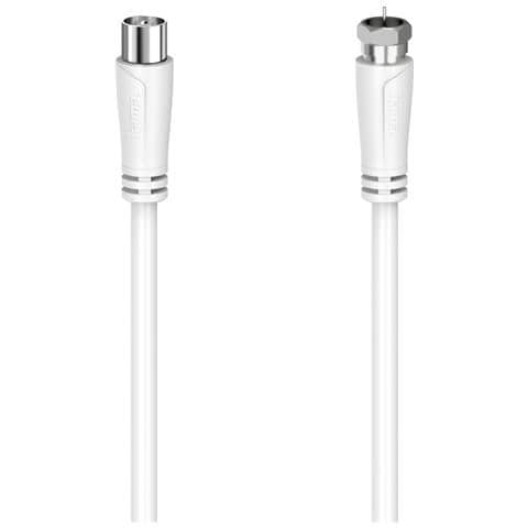 Cavo SAT M /antenna M, 90 dB, 1,5 metri, bianco - Foto 2