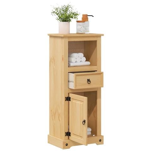 Mobile Da Bagno Corona 45x33x110 Cm In Legno Massello Di Pino - Foto 3