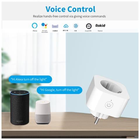 Presa Intelligente, Presa Wi-fi Domestica Intelligente Con Controllo Vocale Alexa E Google 16a - Foto 4