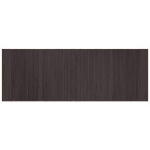 Tappeto Rettangolare Marrone Scuro 70x200 Cm In Bambù - Foto 2