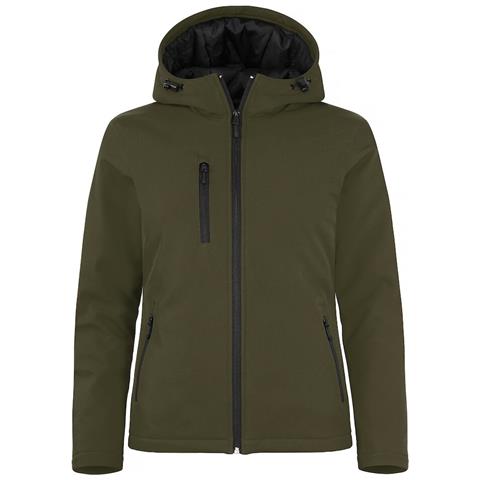 Padded Hoody Softshell Ladies Verde Bamboo M - Foto 1