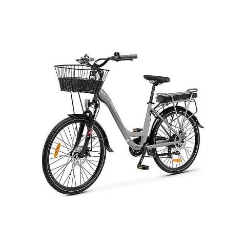 Bicicletta Elettrica Ypsilon Incanto Unisex con Ruote 26" Autonomia 40 Km Potenza 250 W Colore Grigio - Foto 2