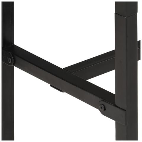 Tavolo da Bar 150x55x107 cm in Legno Grezzo Massello di Mango - Foto 10