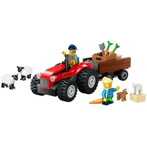 Trattore Agricolo Rosso Con Rimorchio E Pecore Lego 60461 City Great V - Foto 1