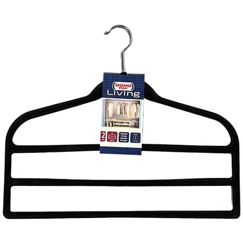 Domopak - 2 Grucce Appendiabiti Pantaloni Nere 45cm - Foto 1