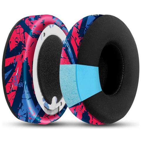 Cuscinetti Auricolari Di Ricambio Per Cuffie Beats Studio3/2 Red+blue - Foto 1